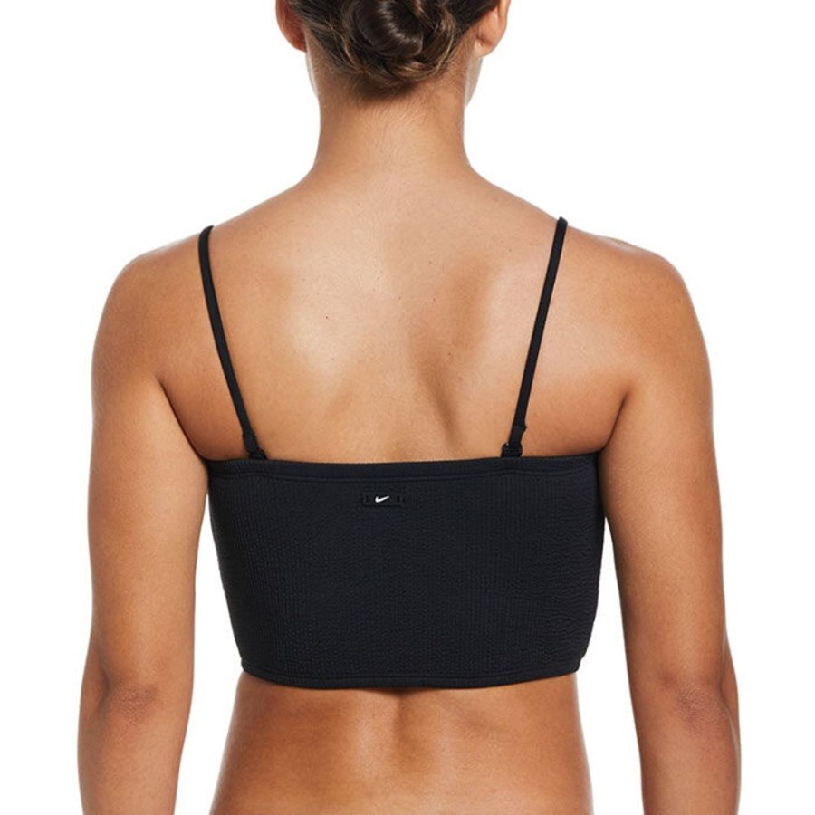 Women Nike Swimwear | Women'S Bandeau Midkini Top