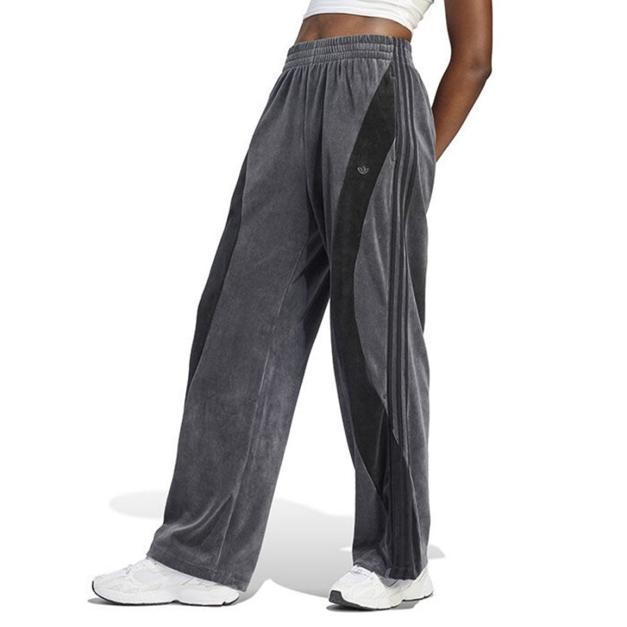 Women adidas Originals Pants | Women'S High Waist Velour Jogger Pant