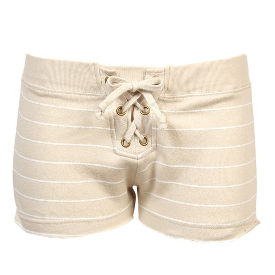 Women Vintage Havana Shorts | Women'S Striped Lace-Up Short