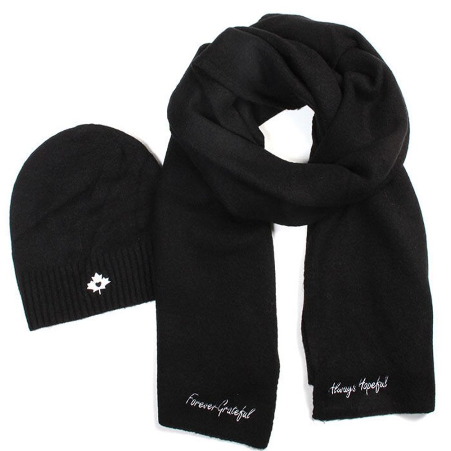 Women Lyla + Luxe Winter Accessories | Women'S Always Hopeful Hat + Scarf Set