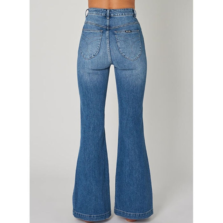 Women Rolla's Denim | Women'S Eastcoast Flare Jean