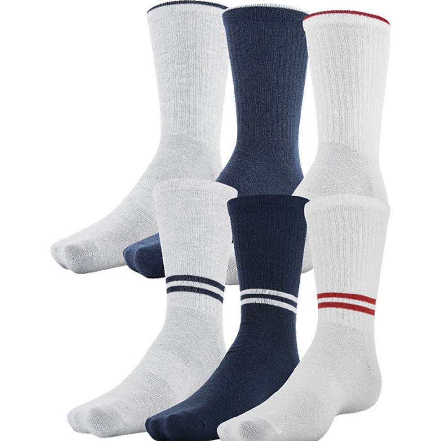 Women Under Armour Socks | Unisex Essential Crew Sock (6 Pack)