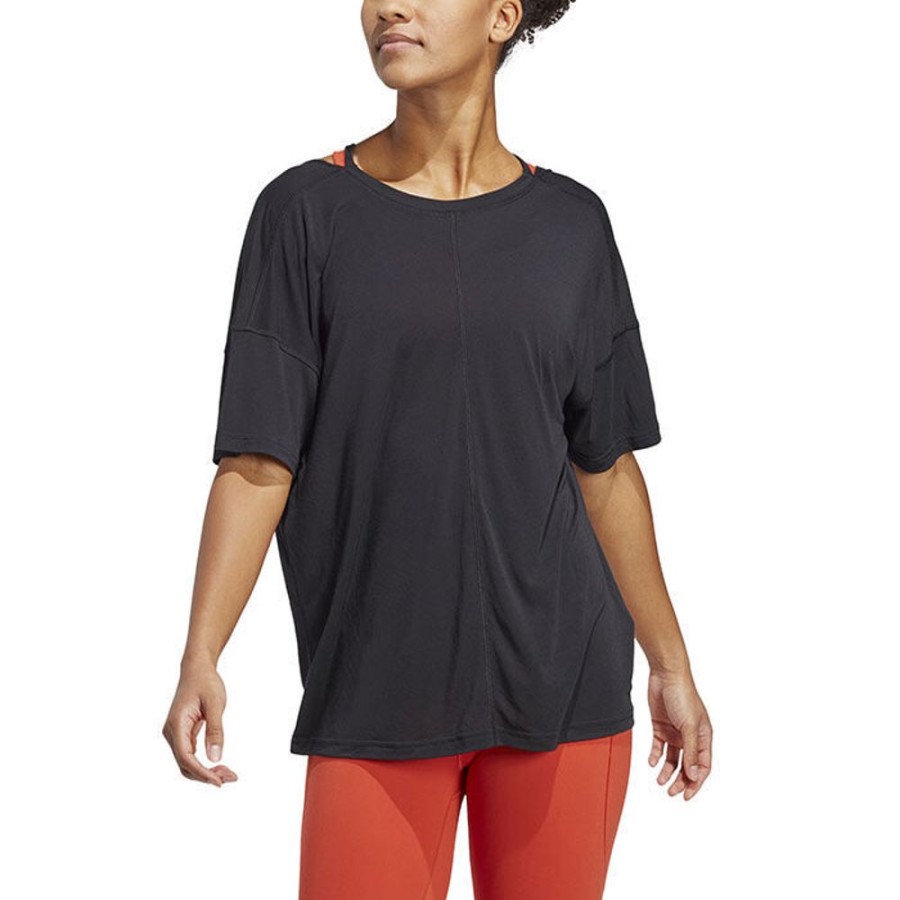 Women adidas Tops | Women'S Yoga Studio Oversized T-Shirt