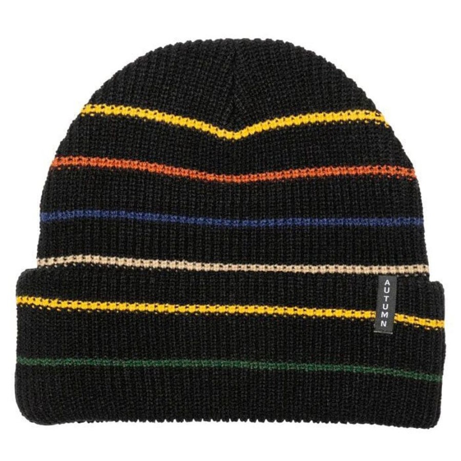 Women Autumn Headwear Winter Accessories | Unisex Multi Stripe Beanie