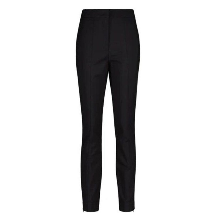 Women GANT Pants | Women'S Slim Pintuck Zip Pant