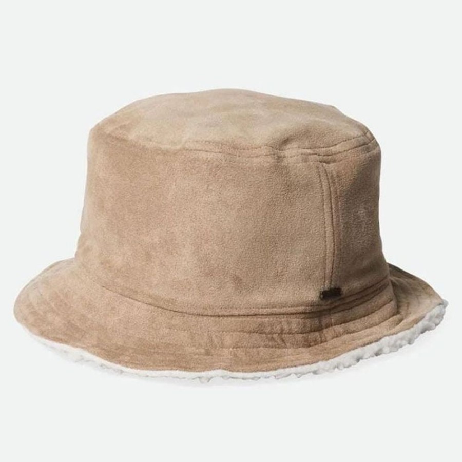 Women Brixton Winter Accessories | Unisex Reversible Vegan Shearling Bucket Hat