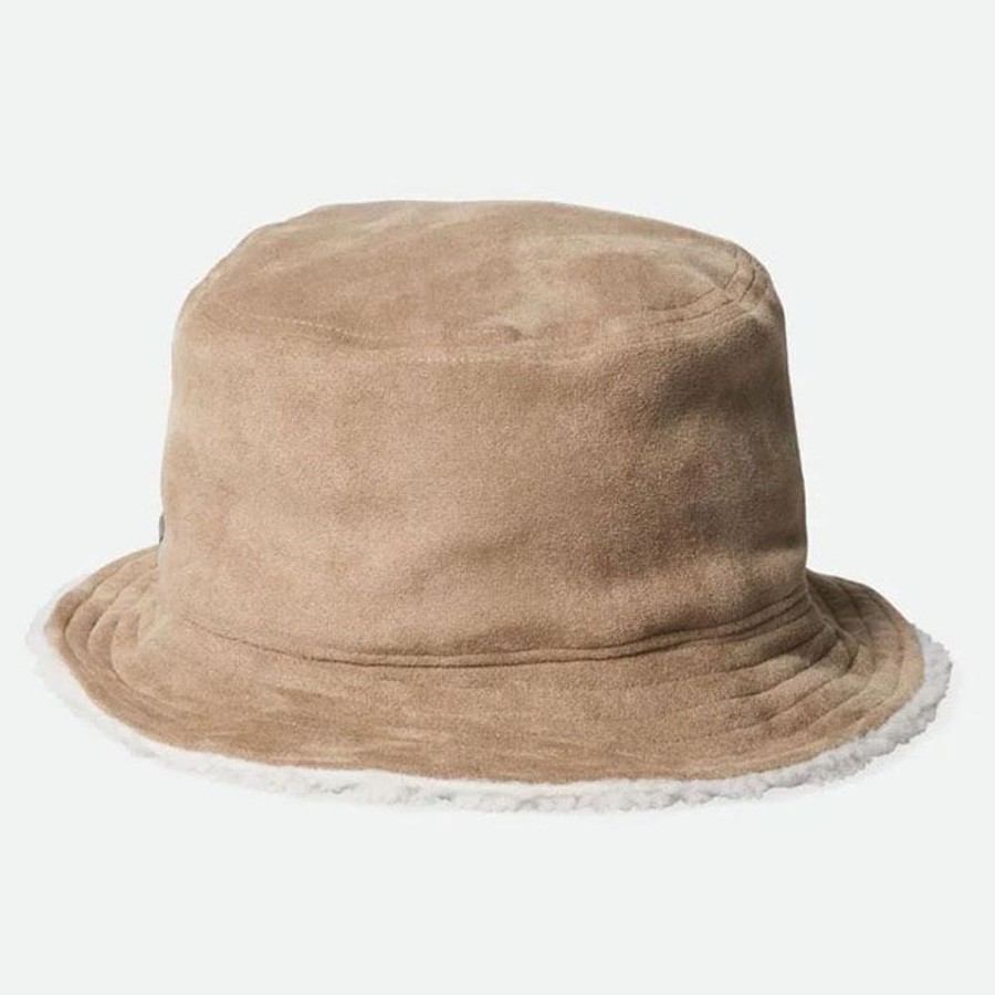 Women Brixton Winter Accessories | Unisex Reversible Vegan Shearling Bucket Hat