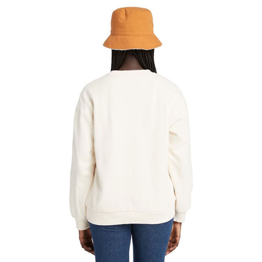 Women Timberland Sweatshirts & Hoodies | Women'S Script Logo Crew Sweatshirt