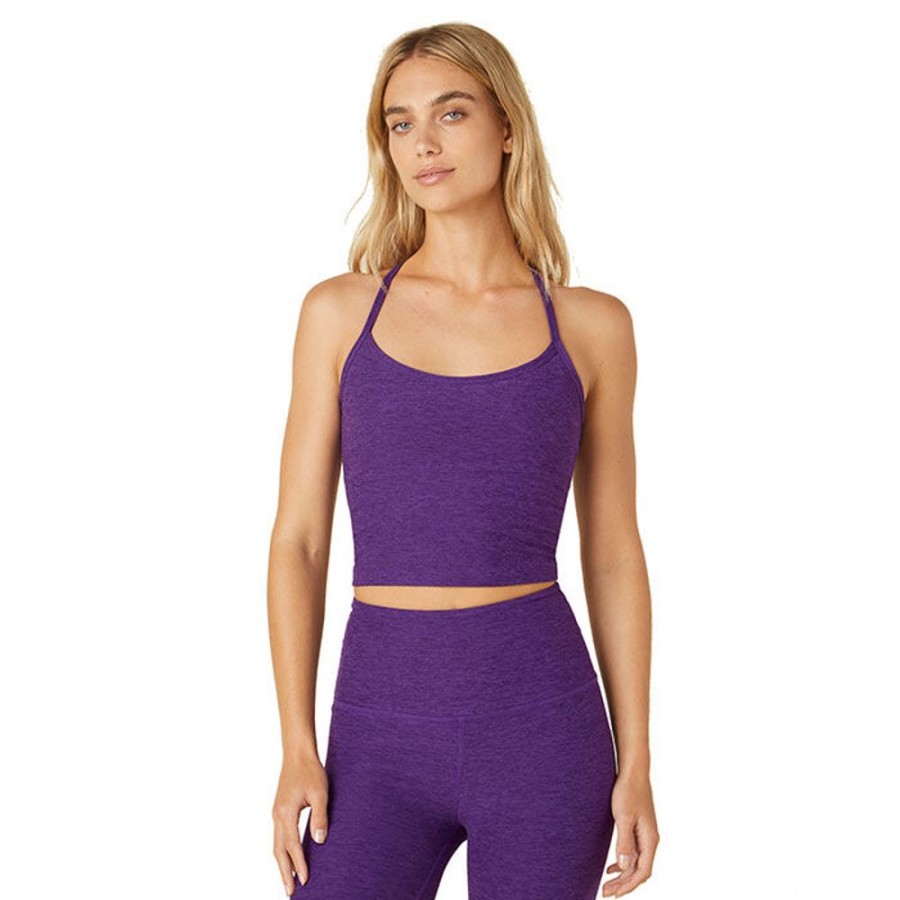 Women Beyond Yoga Tops | Women'S Spacedye Slim Racerback Cropped Tank Top