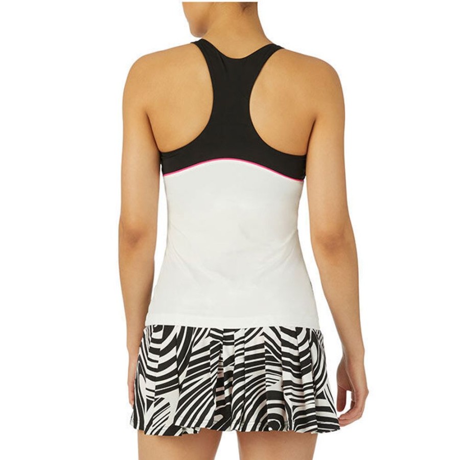 Women Fila Tops | Women'S Tie Breaker Printed Racerback Tank Top