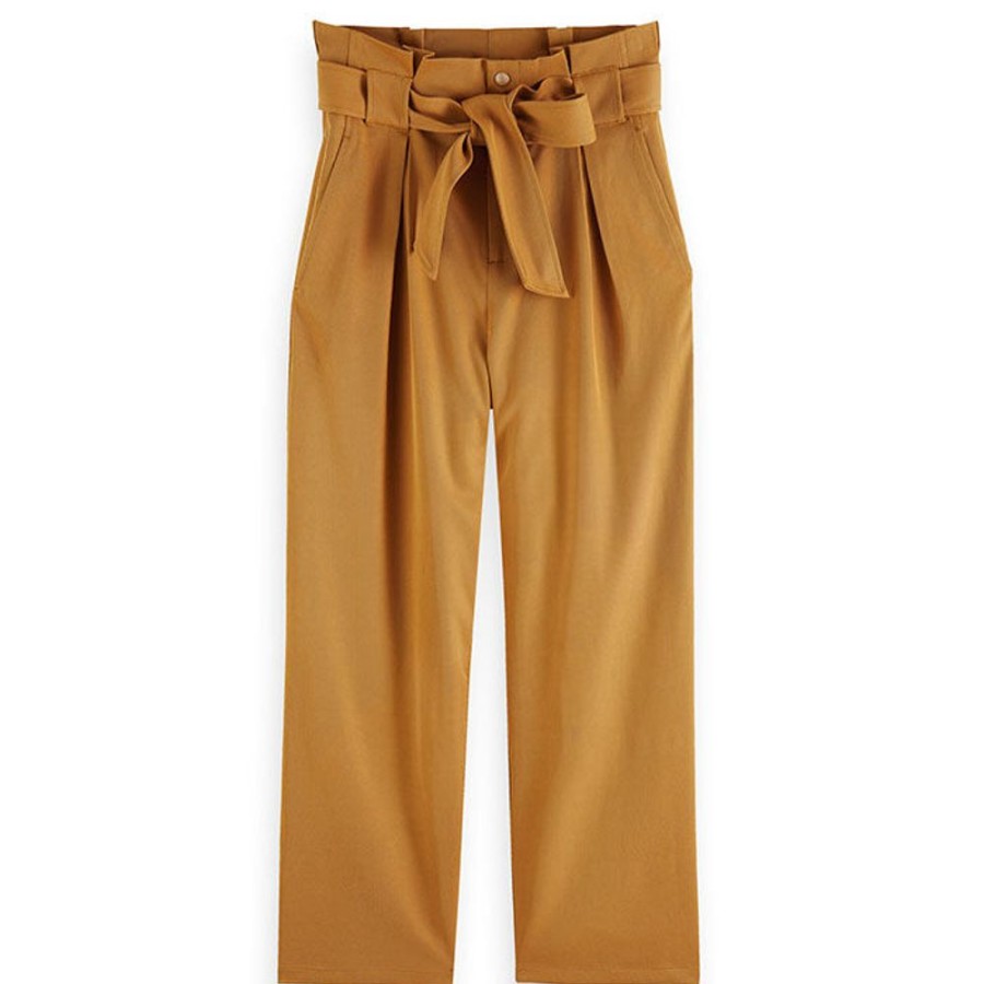 Women Scotch & Soda Pants | Women'S Daisy Straight Paper Bag Pant