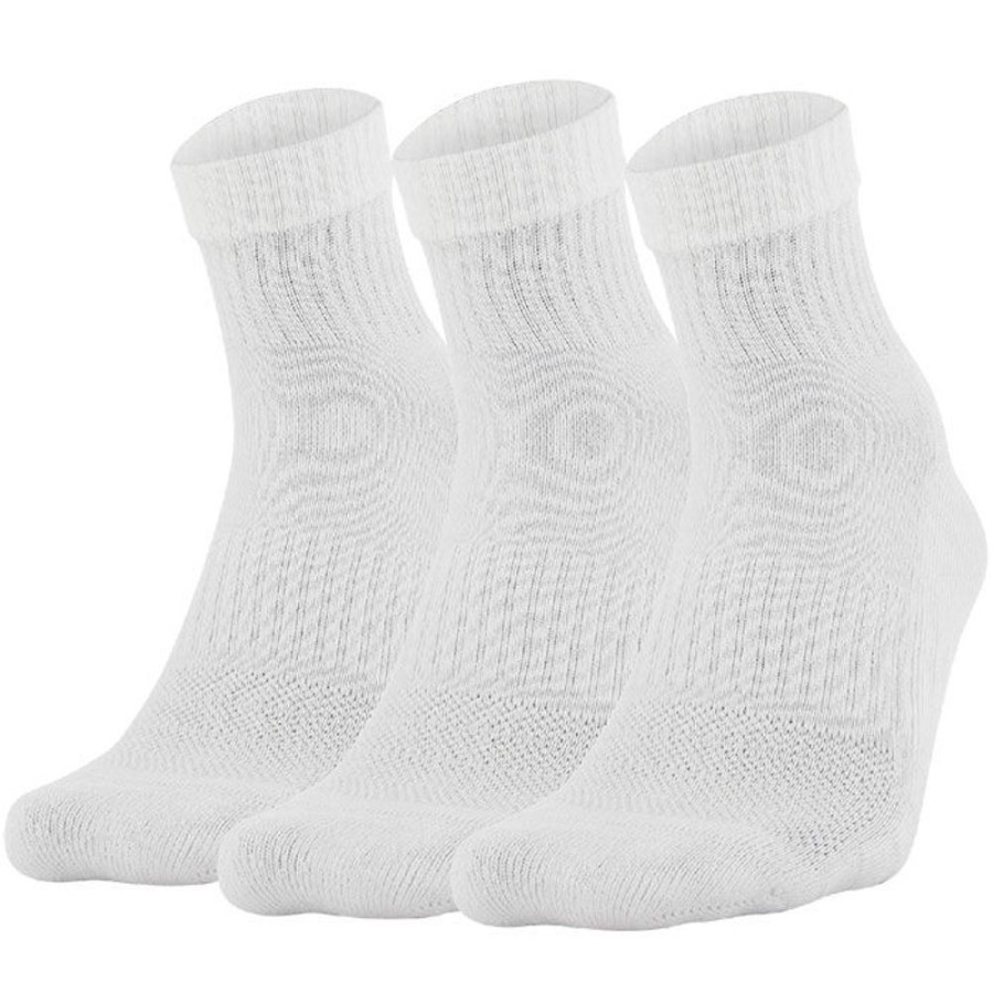 Women Under Armour Socks | Unisex Training Cotton Quarter Sock (3 Pack)