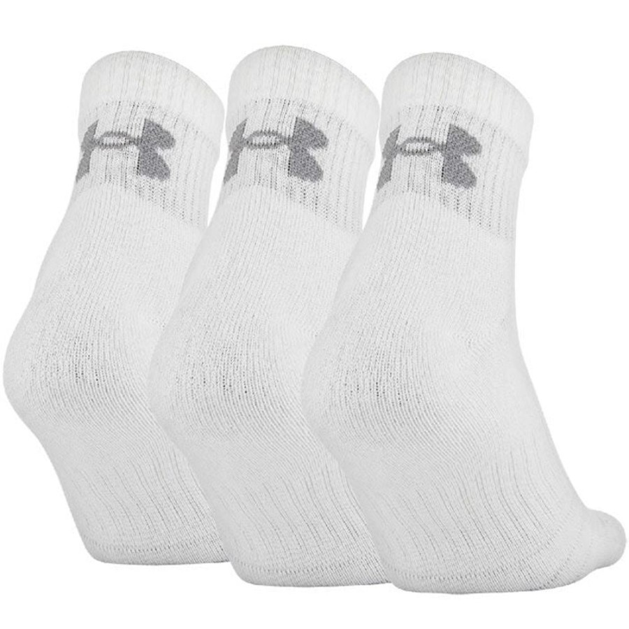 Women Under Armour Socks | Unisex Training Cotton Quarter Sock (3 Pack)