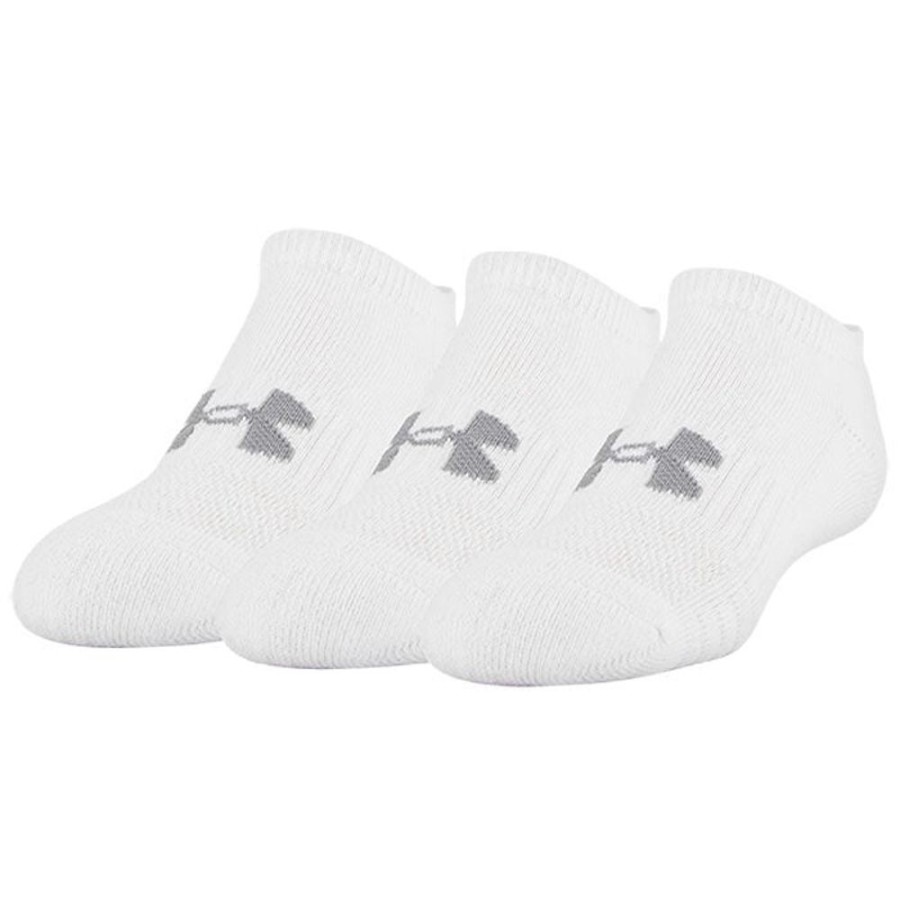 Women Under Armour Socks | Unisex Training Cotton No-Show Sock (3 Pack)