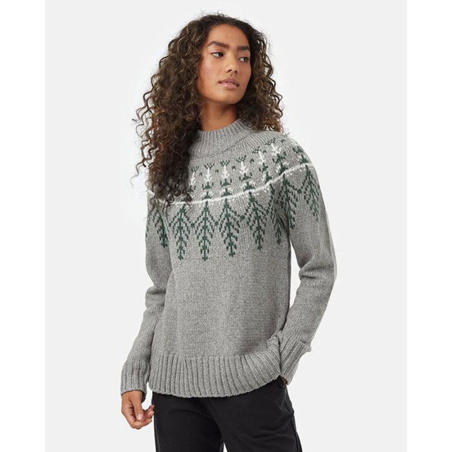 Women Tentree Sweaters | Women'S Highline Wool Intarsia Sweater