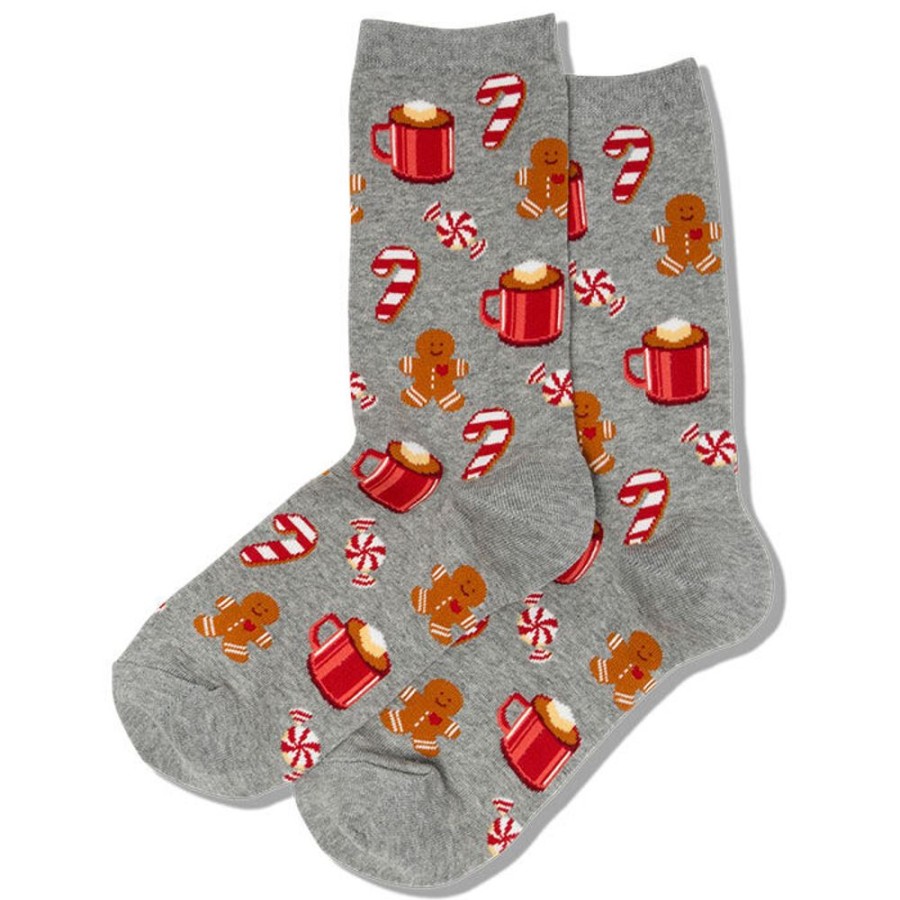 Women Hot Sox Socks | Women'S Hot Chocolate & Gingerbread Sock