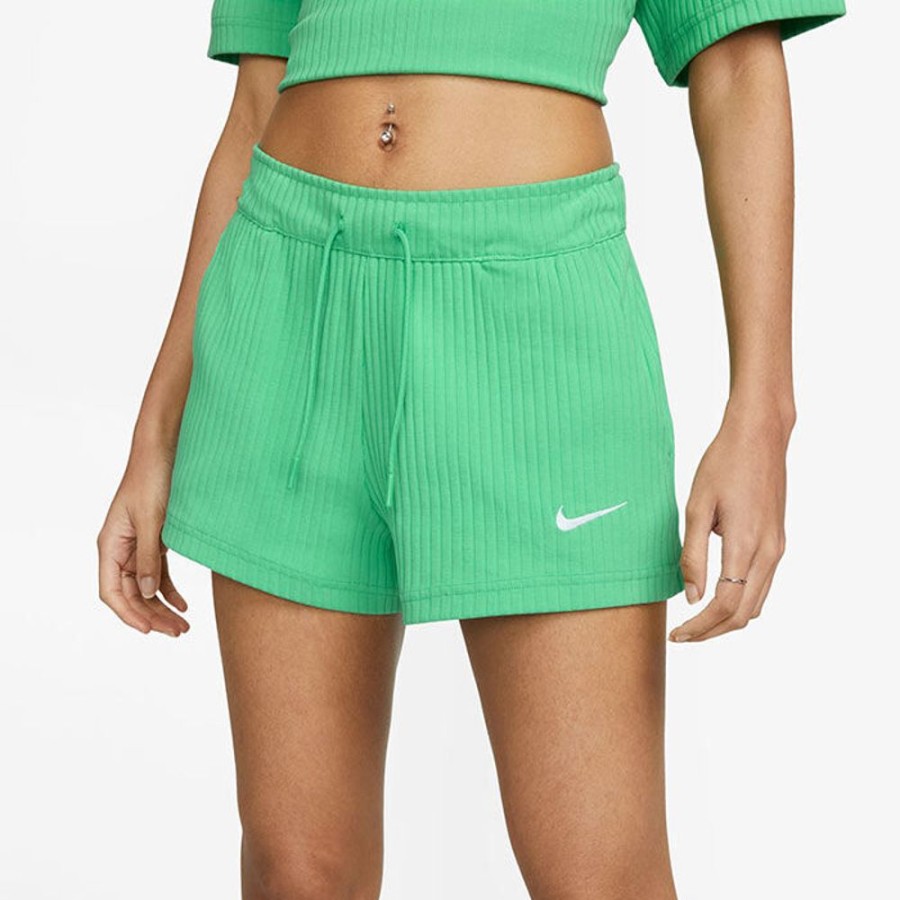 Women Nike Shorts | Women'S Sportswear High Waist Ribbed Jersey Short