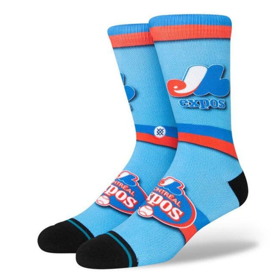 Women Stance Socks | Unisex Montreal Expos Cooperstown Crew Sock