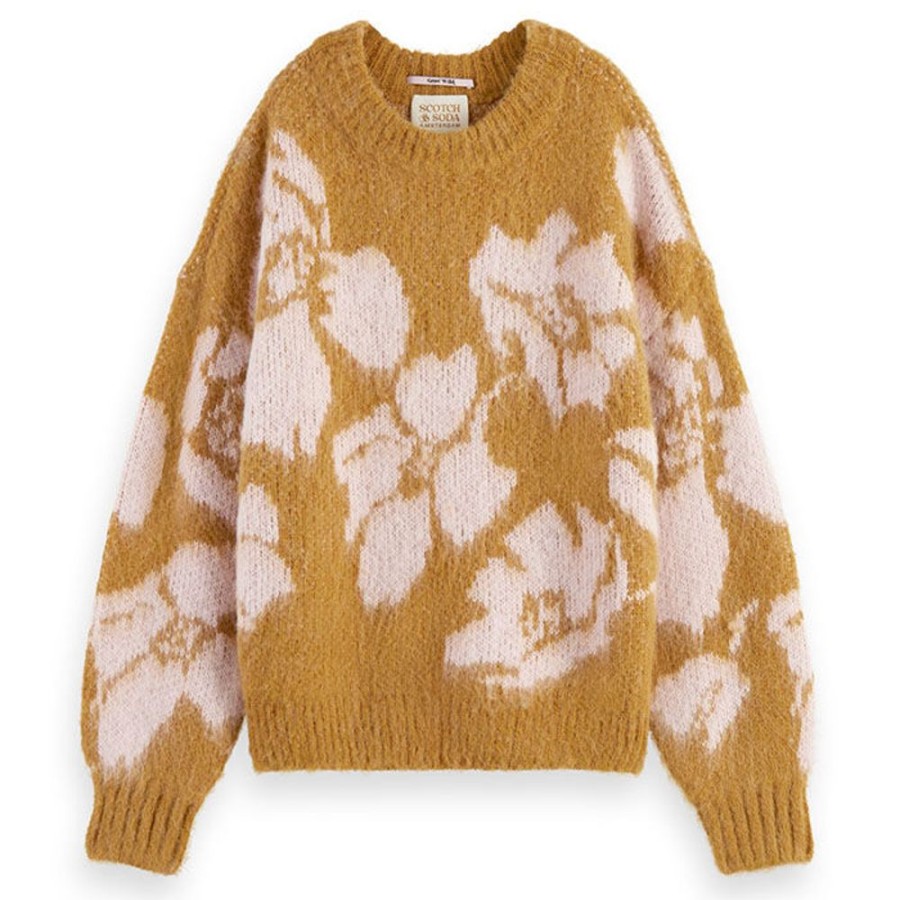 Women Scotch & Soda Sweaters | Women'S Brushed Floral Sweater