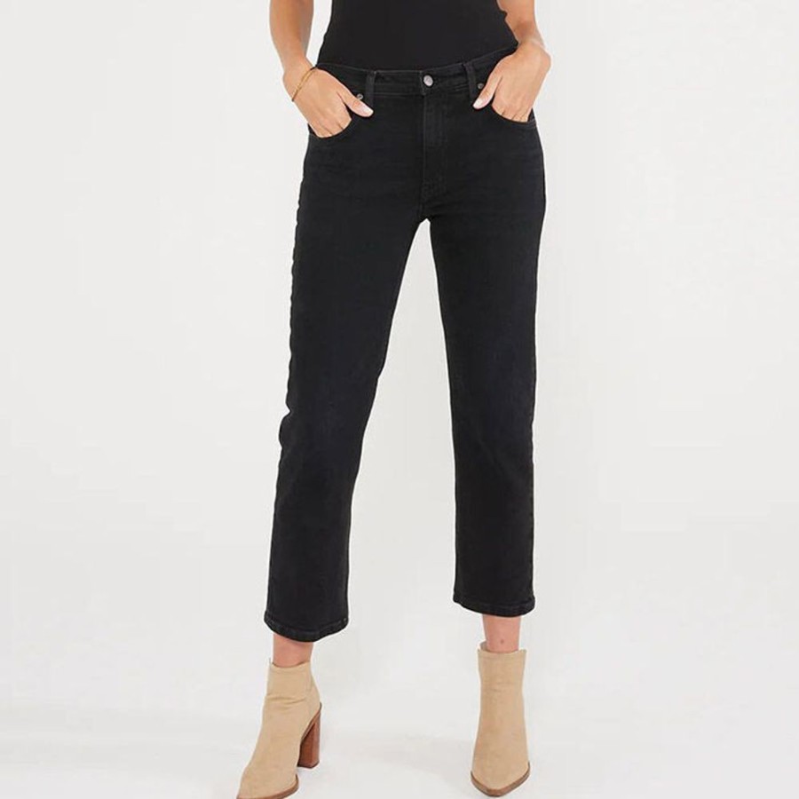 Women ETICA Denim Pants | Women'S Rae Mid Rise Straight Jean