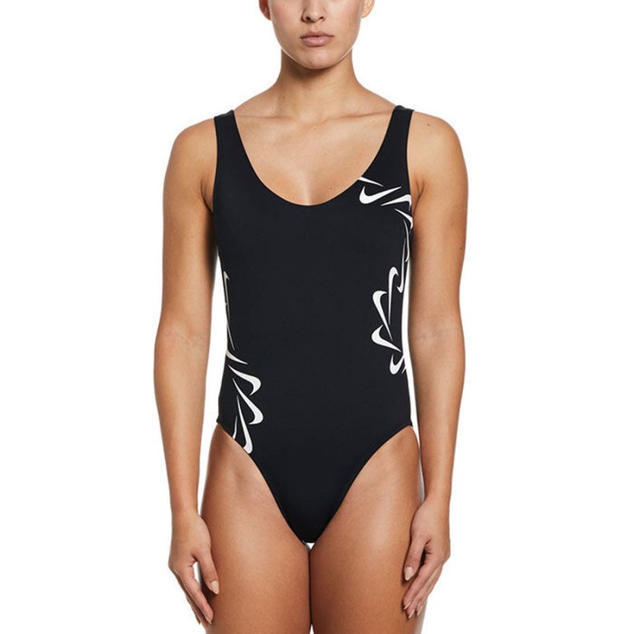 Women Nike Swimwear | Women'S Multi Logo U-Back One-Piece Swimsuit