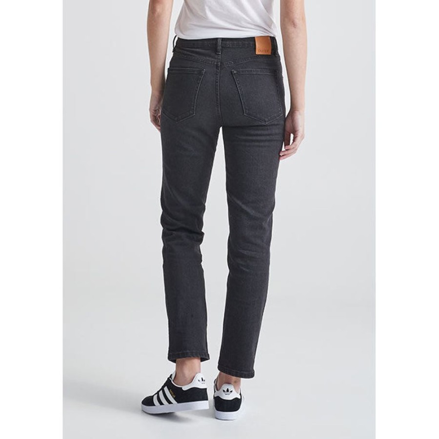 Women DUER Pants | Women'S Midweight Performance Denim High Rise Straight Jean