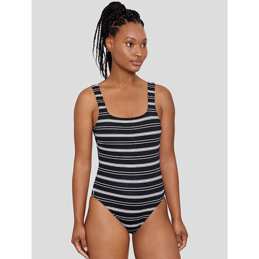 Women Polo Ralph Lauren Swimwear | Women'S Urban Martinique Striped One-Piece Swimsuit