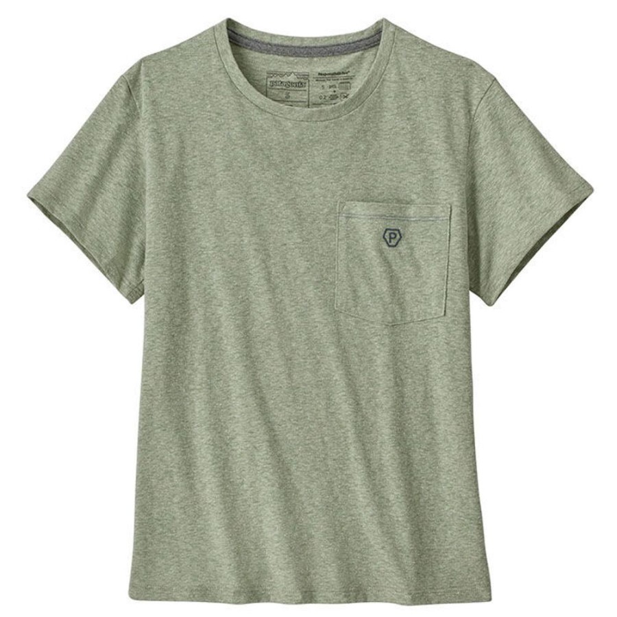 Women Patagonia Tops | Women'S Clean Climb Bloom Pocket Responsibili-Tee? T-Shirt