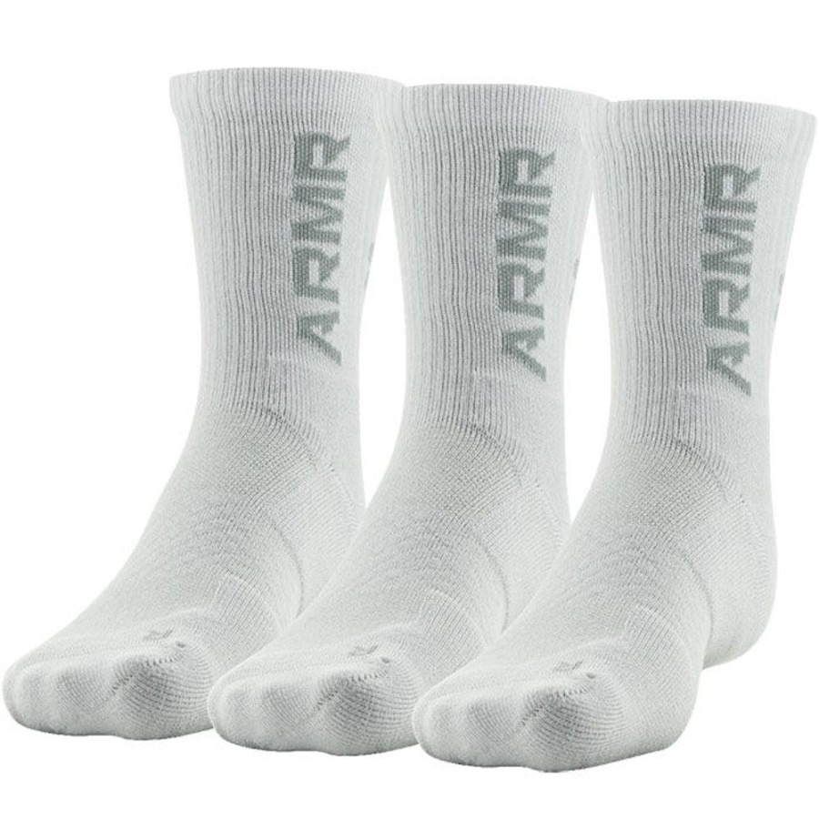 Women Under Armour Socks | Unisex 3-Maker Mid Crew Sock (3 Pack)