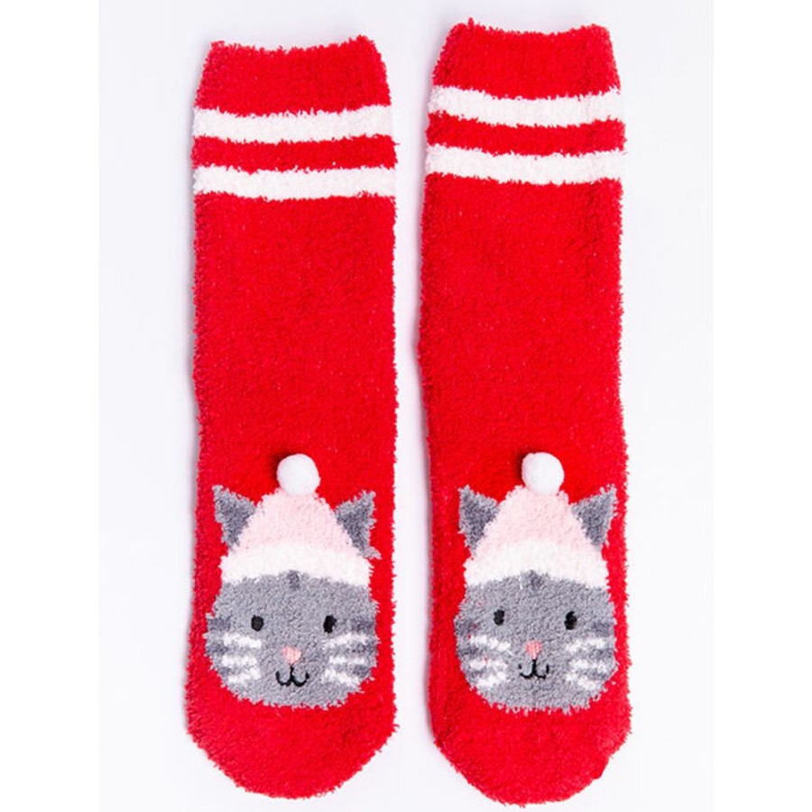 Women PJ Salvage Socks | Women'S Cat Fun Sock