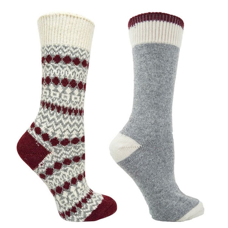 Women Kodiak Socks | Women'S Jacquard Knit Sock (2 Pack)