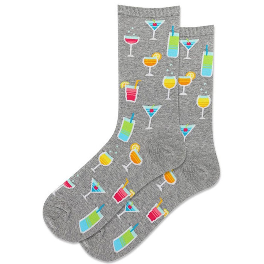 Women Hot Sox Socks | Women'S Summer Cocktails Crew Sock