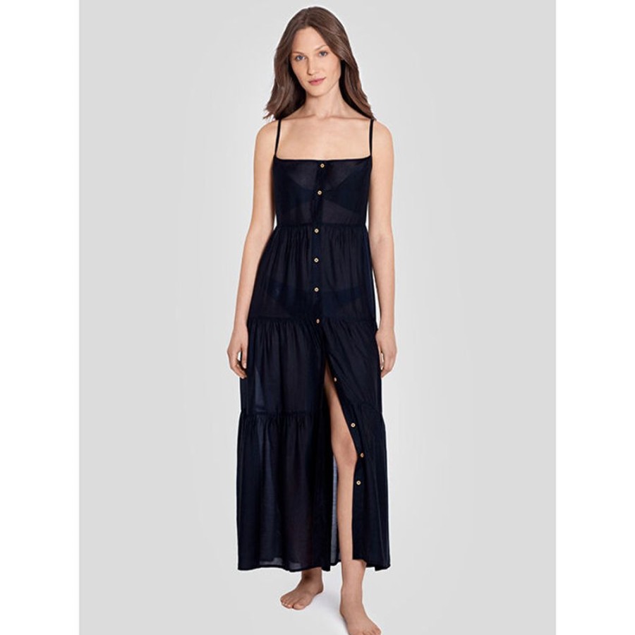 Women Polo Ralph Lauren Swimwear | Women'S Tiered Maxi Dress