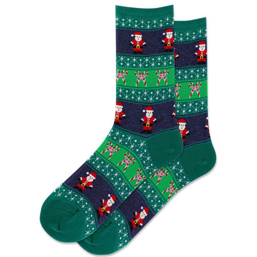 Women Hot Sox Socks | Women'S Santa Fair Isle Sock