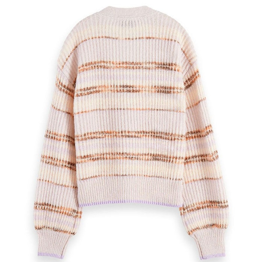 Women Scotch & Soda Sweaters | Women'S Fuzzy Knit Boxy Cardigan