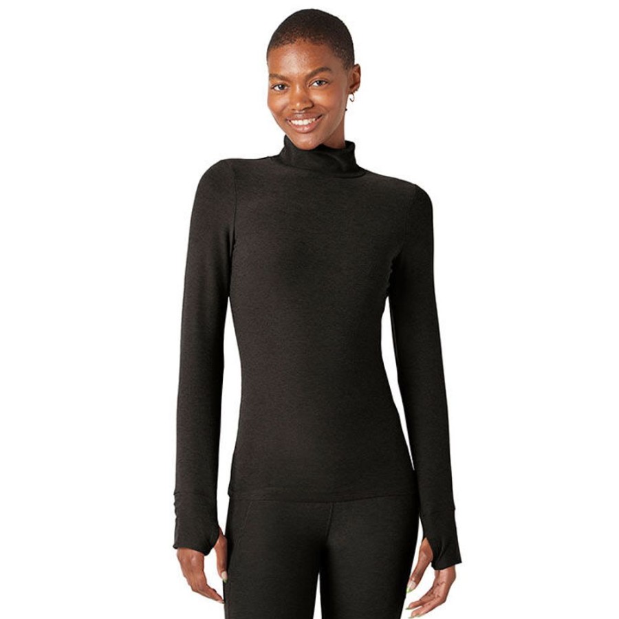 Women Beyond Yoga Tops | Women'S Spacedye Captivating Turtleneck Top