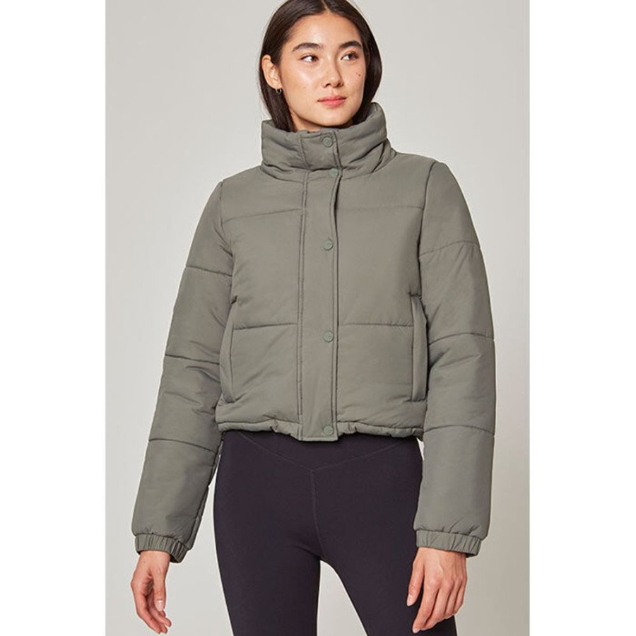 Women MPG Coats & Jackets | Women'S Fascinate Crop Puffer Jacket