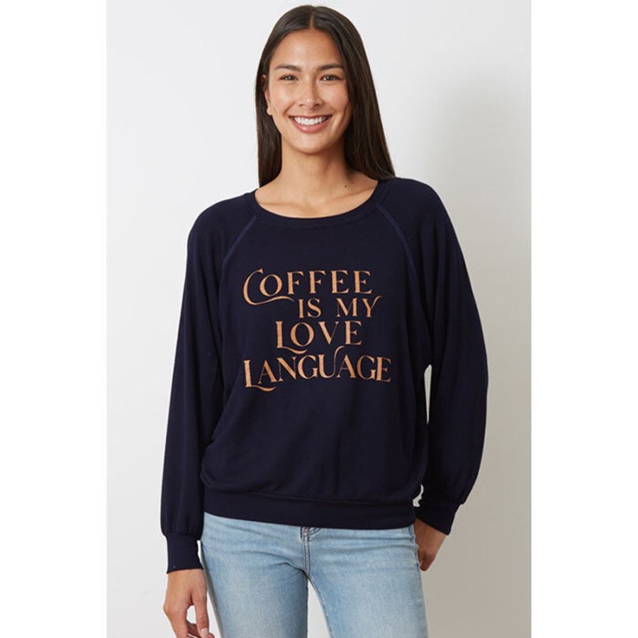 Women good hYOUman Sweatshirts & Hoodies | Women'S Coffee Is My Love Language Emerson Sweatshirt