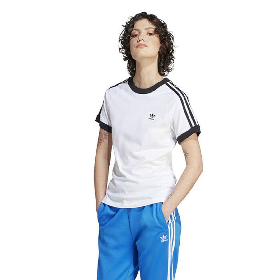 Women adidas Originals Tops | Women'S Adicolor Classics Slim 3-Stripes T-Shirt