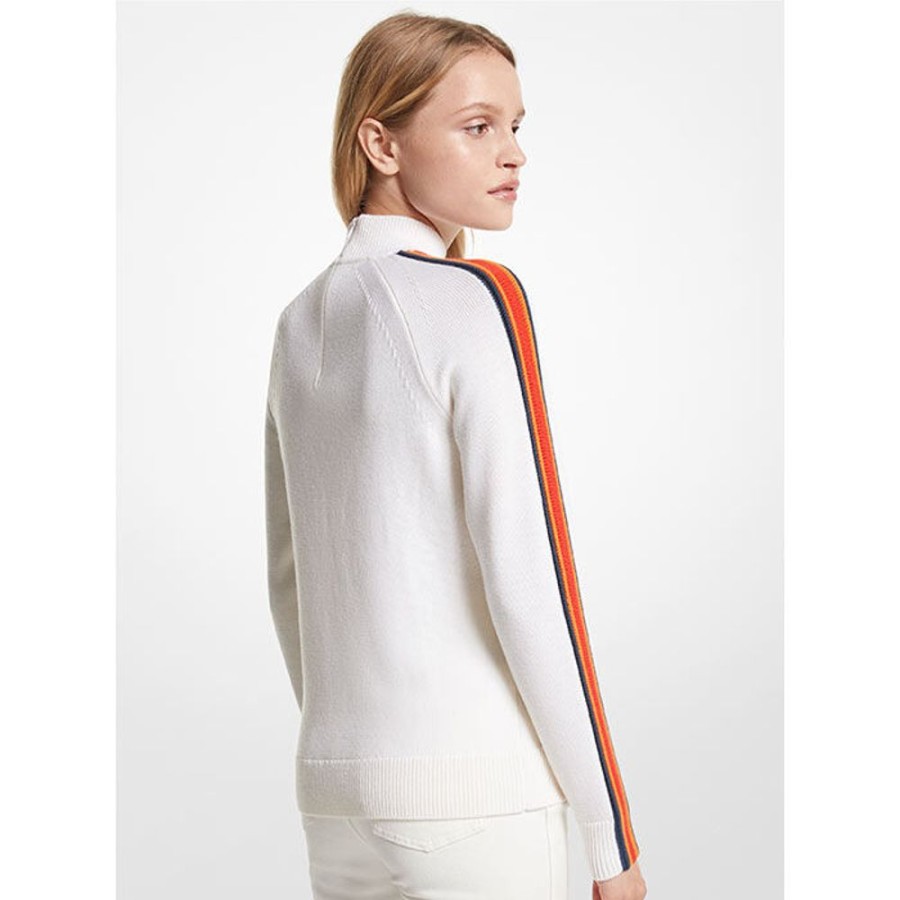 Women Michael Kors x ellesse Sweaters | Unisex Merino Mock Neck Sweater