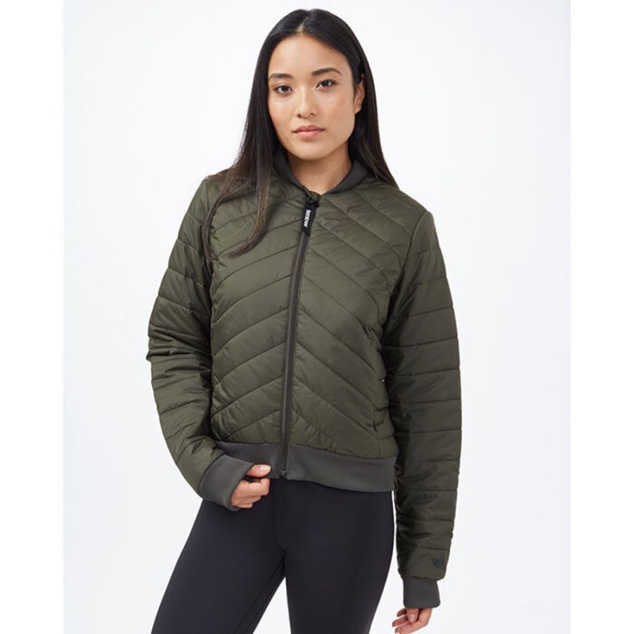 Women Tentree Coats & Jackets | Women'S Cloud Shell Bomber Jacket