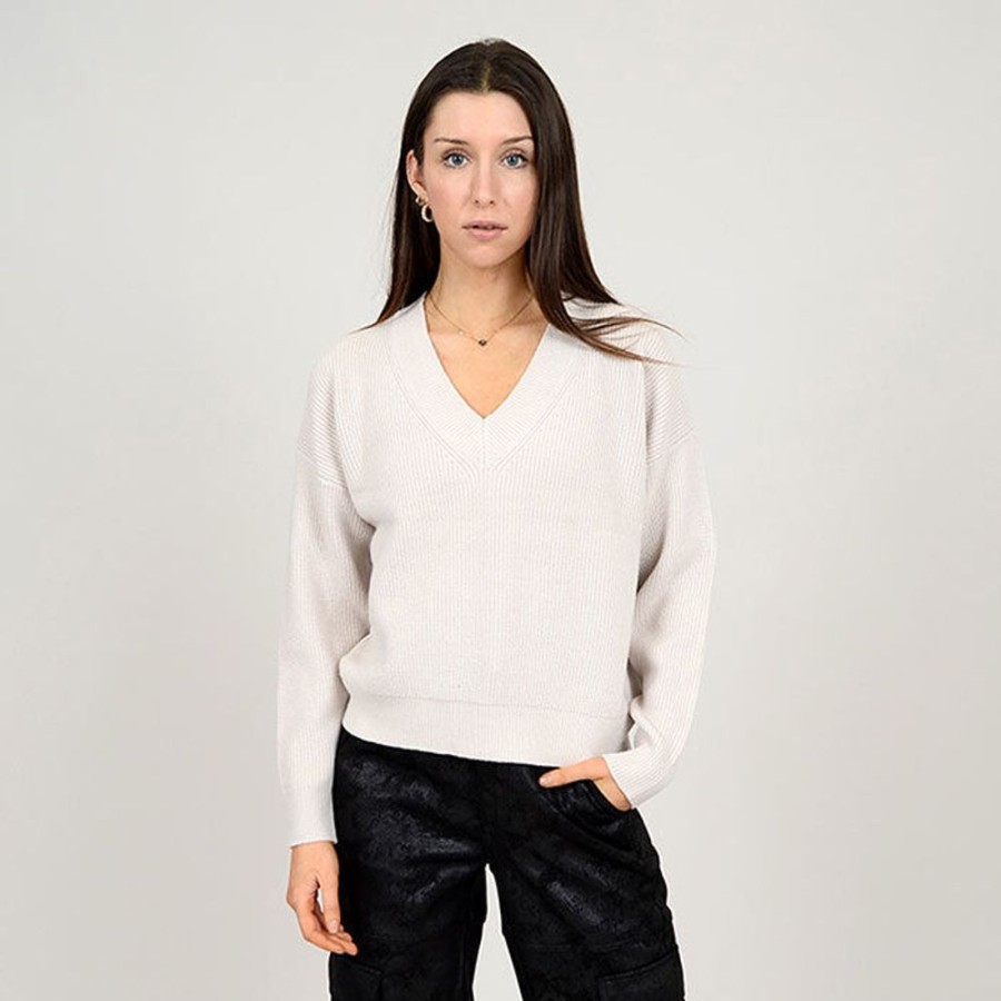 Women Oak & Ivy Sweaters | Women'S Knit V-Neck Sweater