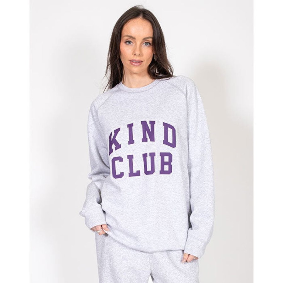 Women Brunette The Label Sweatshirts & Hoodies | Women'S Kind Club Crew Sweatshirt