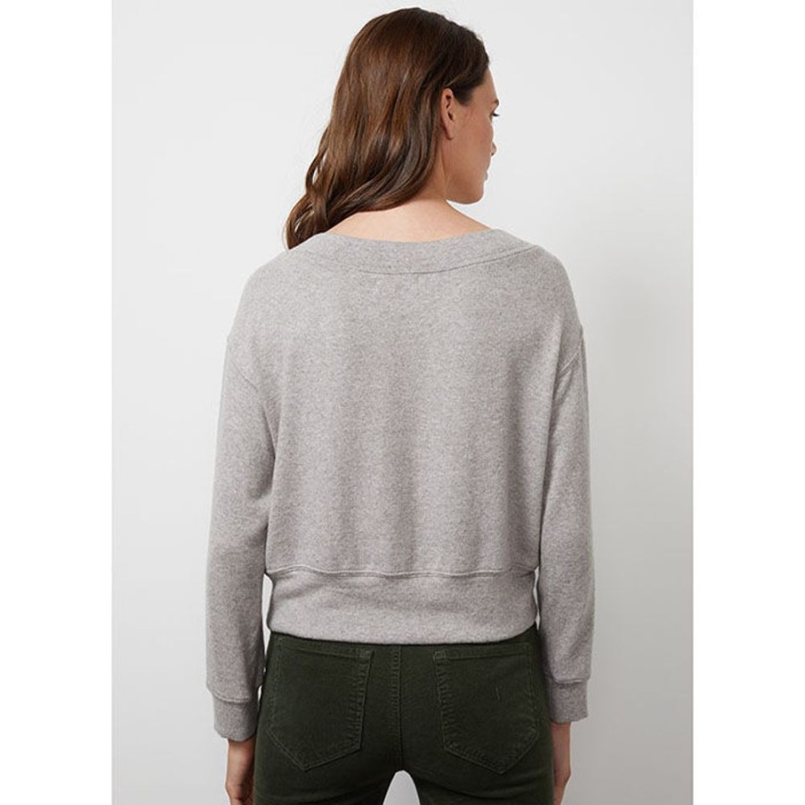 Women Velvet Sweatshirts & Hoodies | Women'S Sloe Cropped Sweatshirt