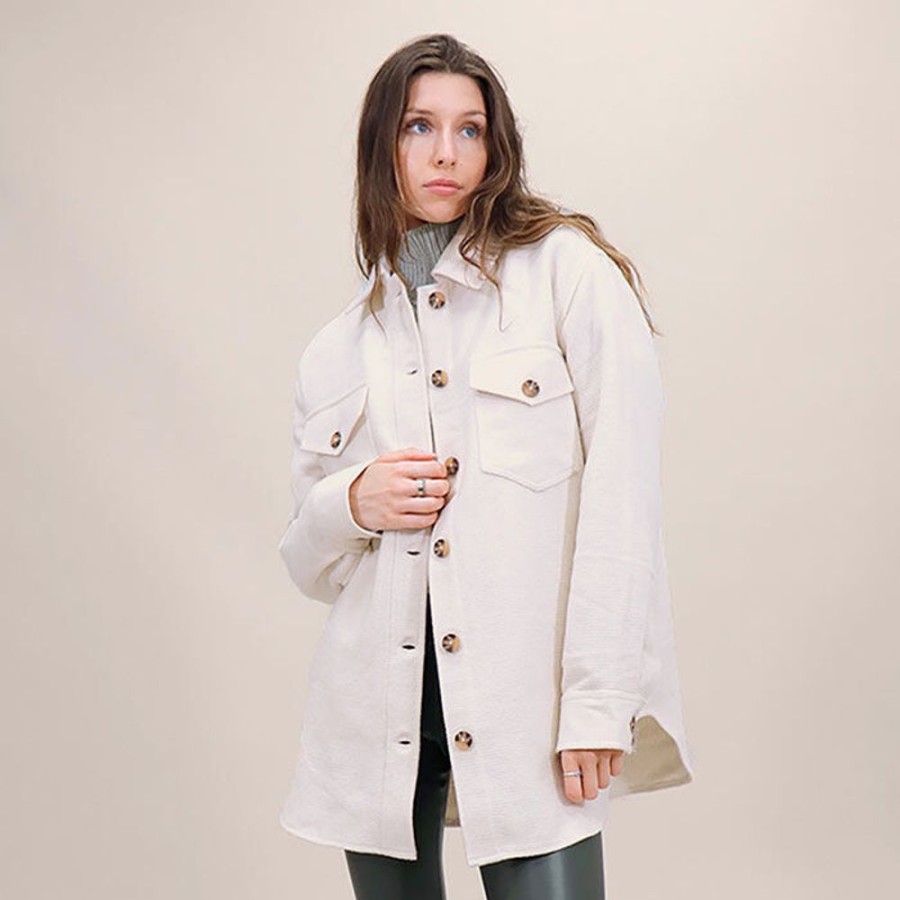 Women Oak & Ivy Coats & Jackets | Women'S Jess Shirt Jacket