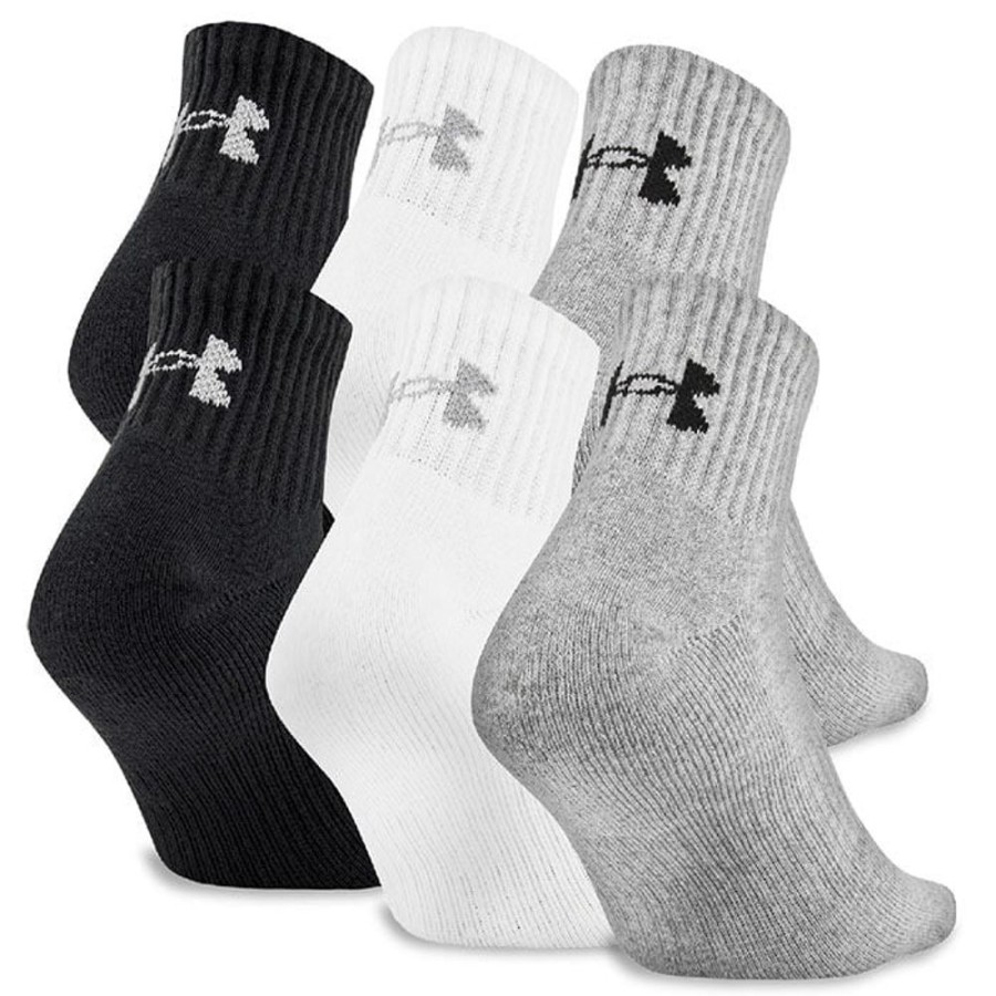 Women Under Armour Socks | Unisex Charged Cotton? 2.0 Quarter Sock (6 Pack)