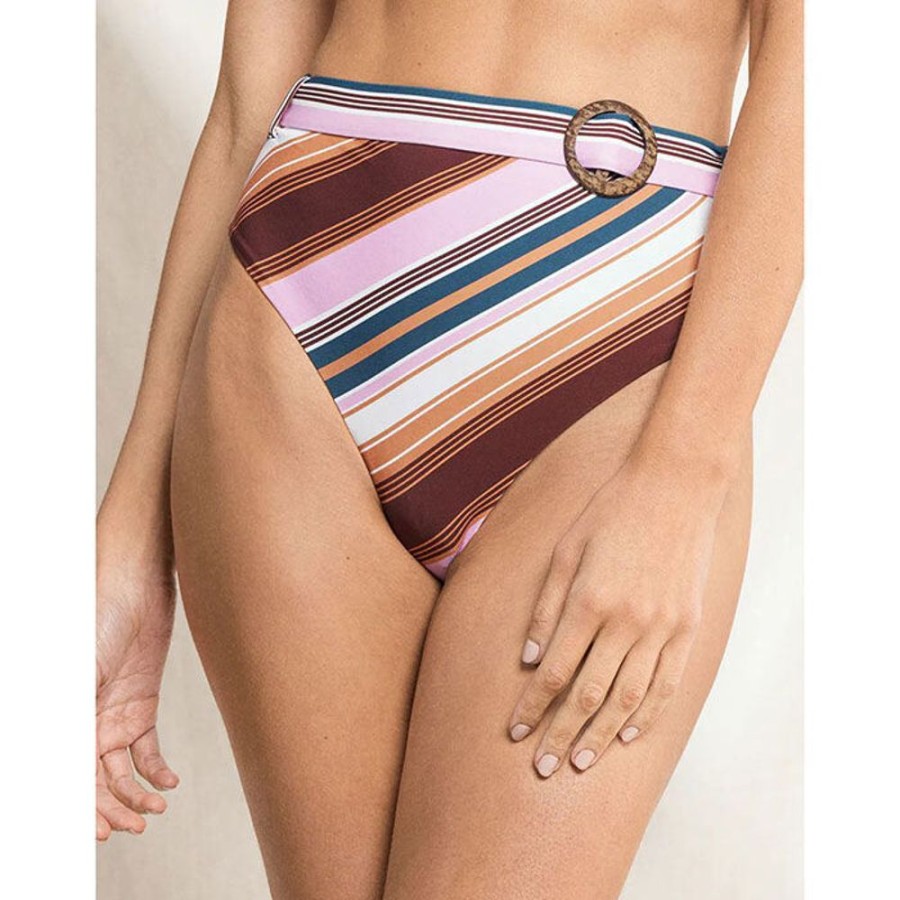 Women Maaji Swimwear Swimwear | Women'S Whitney High Rise Bikini Bottom