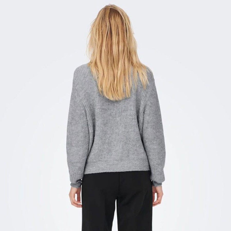 Women Only Sweaters | Women'S High Neck Knit 1/4-Zip Sweater