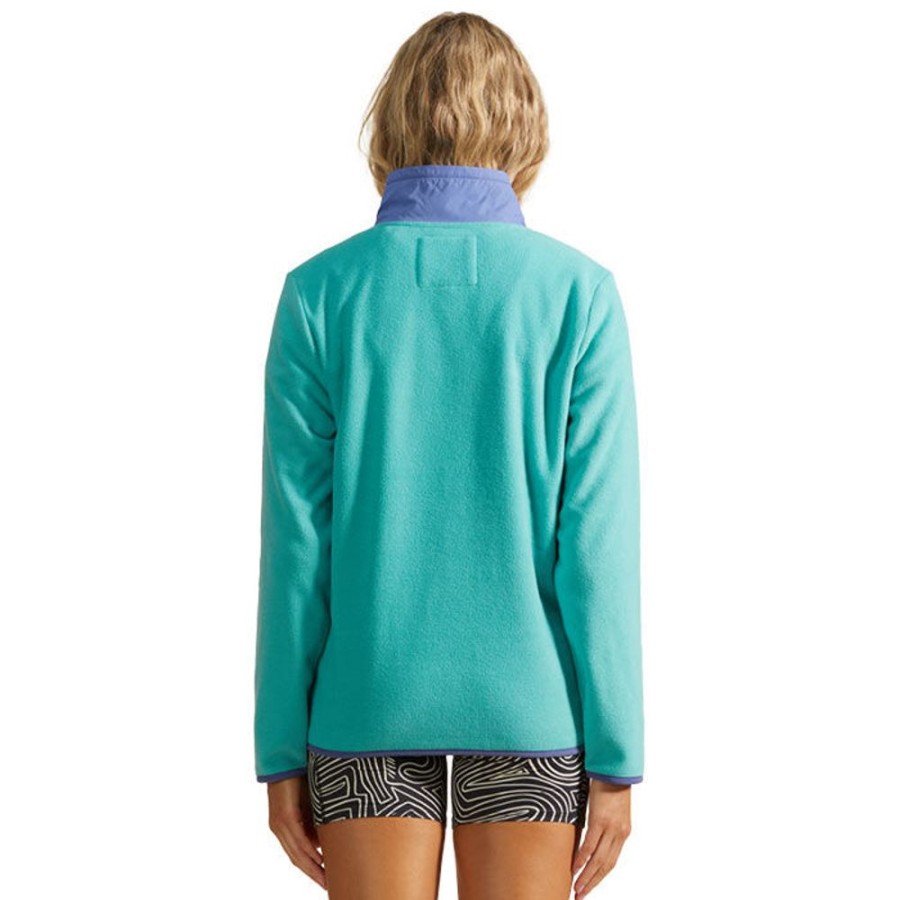 Women Billabong Sweatshirts & Hoodies | Women'S A/Div Boundary Lite Half-Zip Mock Neck Top