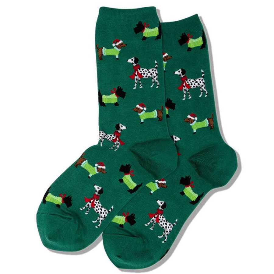 Women Hot Sox Socks | Women'S Christmas Dogs Sock